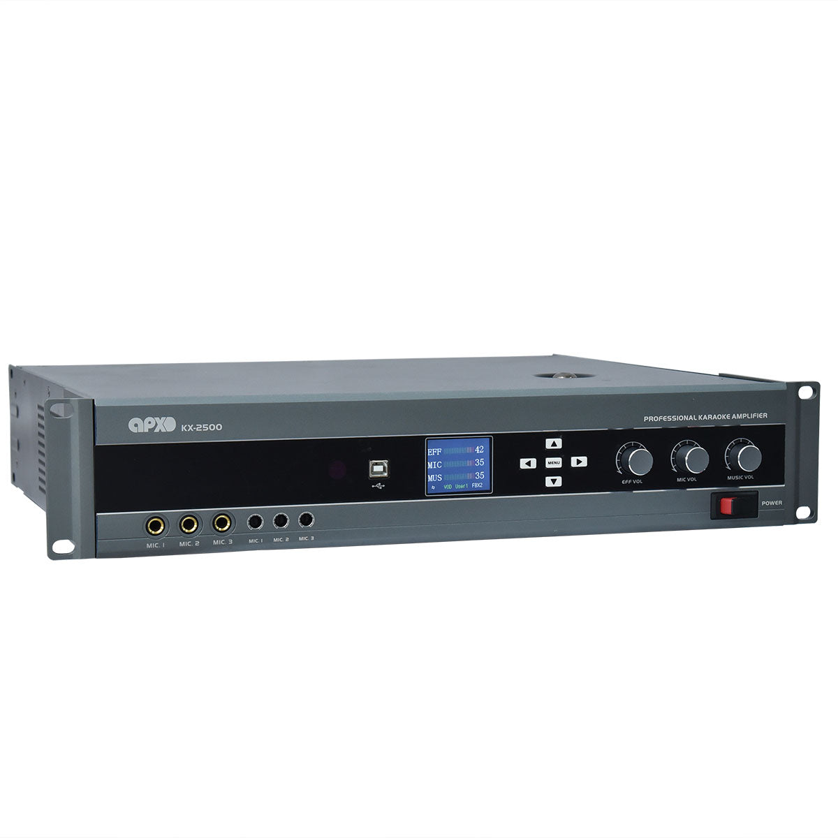 Apex KX-2500 DSP Karaoke Amplifier |  APEX |  POWER AMPLIFIER |  Zoso Music