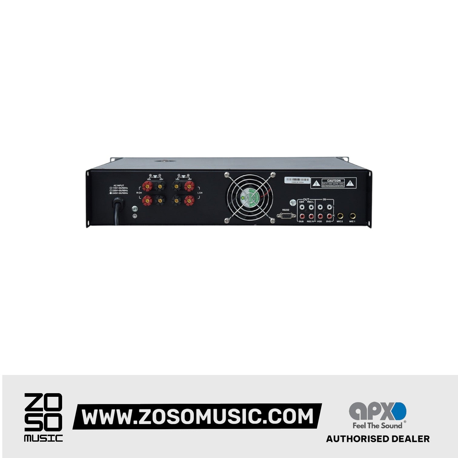 Apex KX-2500 DSP Karaoke Amplifier |  APEX |  POWER AMPLIFIER |  Zoso Music