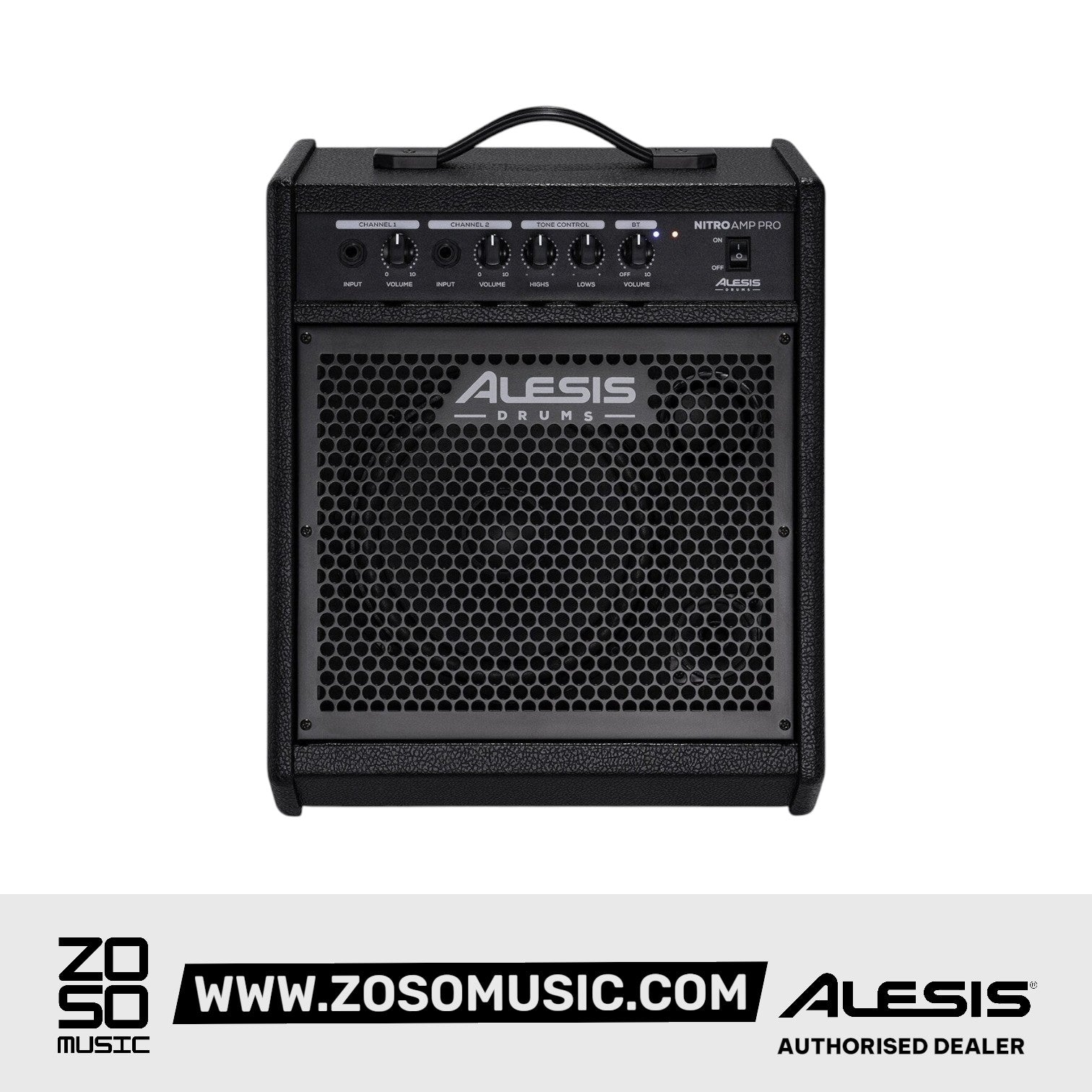 Alesis Nitro Amp Pro 8” Compact Floor Monitor for Electronic Drums | Zoso Music Sdn Bhd