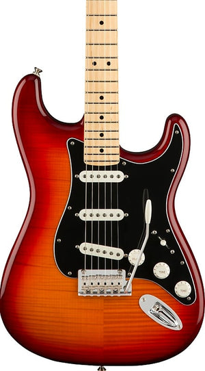 Fender Player HSS Plus Top Stratocaster Electric Guitar, Maple FB, Aged Cherry Burst |  FENDER |  ELECTRIC GUITAR |  Zoso Music