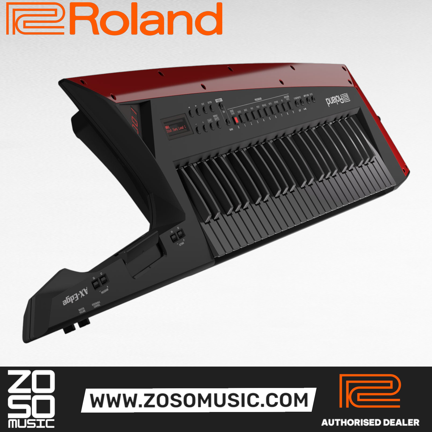 Roland AX-Edge 49-Key Keytar Synthesizer with FREE Shipping - Black (AXEdge AX Edge), ROLAND, SYNTHESIZER, roland-synthesizer-axedge-b, ZOSO MUSIC SDN BHD