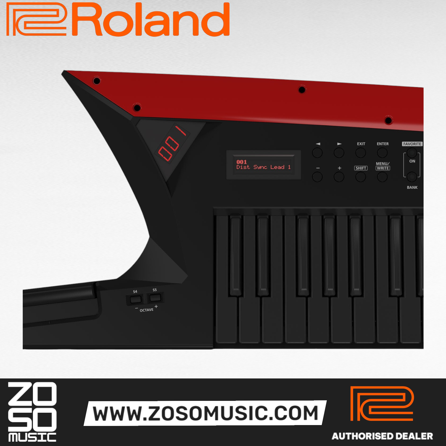 Roland AX-Edge 49-Key Keytar Synthesizer with FREE Shipping - Black (AXEdge AX Edge), ROLAND, SYNTHESIZER, roland-synthesizer-axedge-b, ZOSO MUSIC SDN BHD