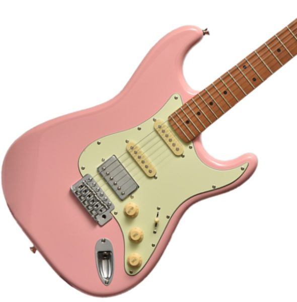 Bacchus BST-2-RSM/M-SLPK Universe Series Roasted Maple Electric Guitar, Shell Pink |  BACCHUS |  ELECTRIC GUITAR |  Zoso Music