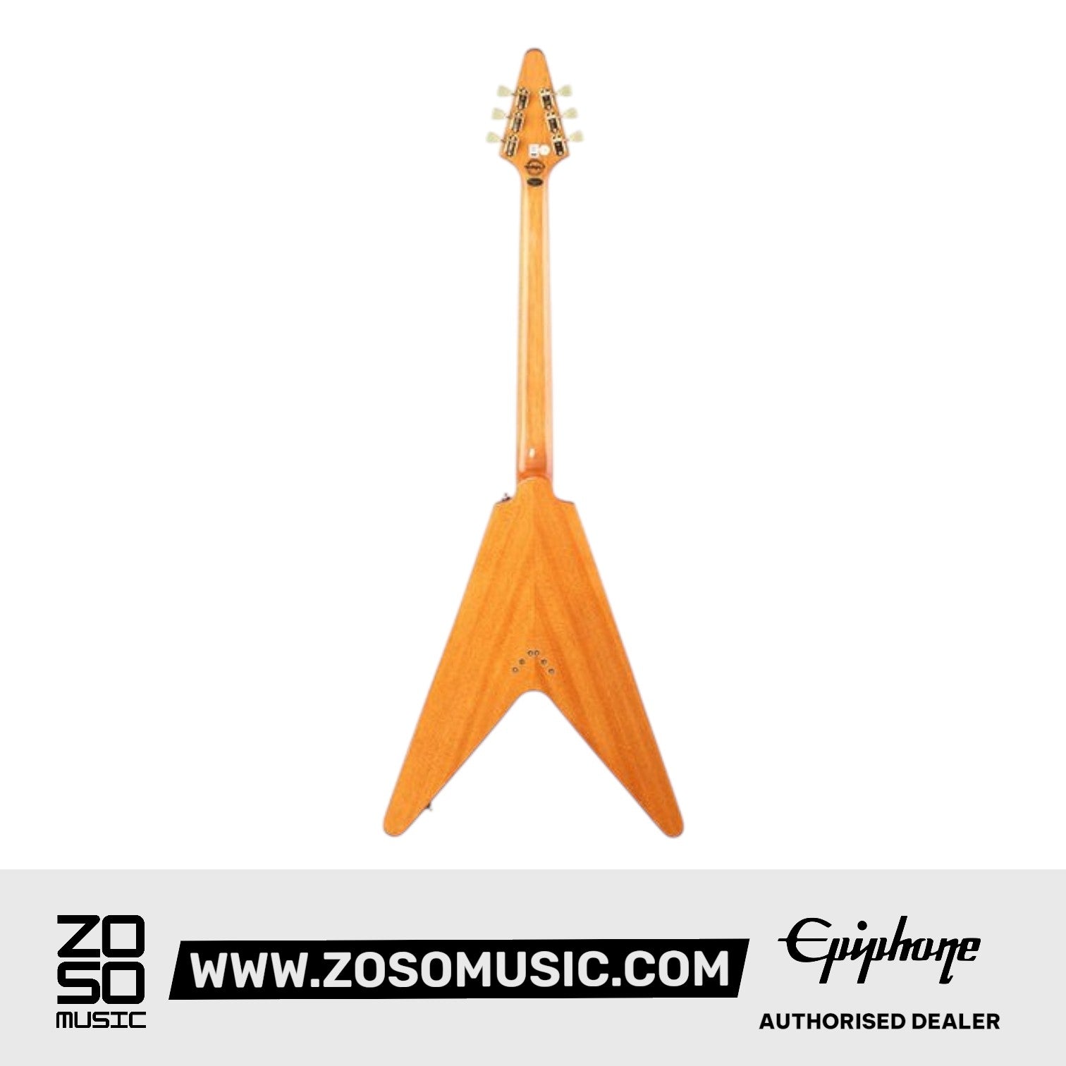 Epiphone IGCKFVWANAGH1L Korina Flying V (Incl. Hard Case; Left-handed) Aged Natural |  EPIPHONE |  ELECTRIC GUITAR |  Zoso Music