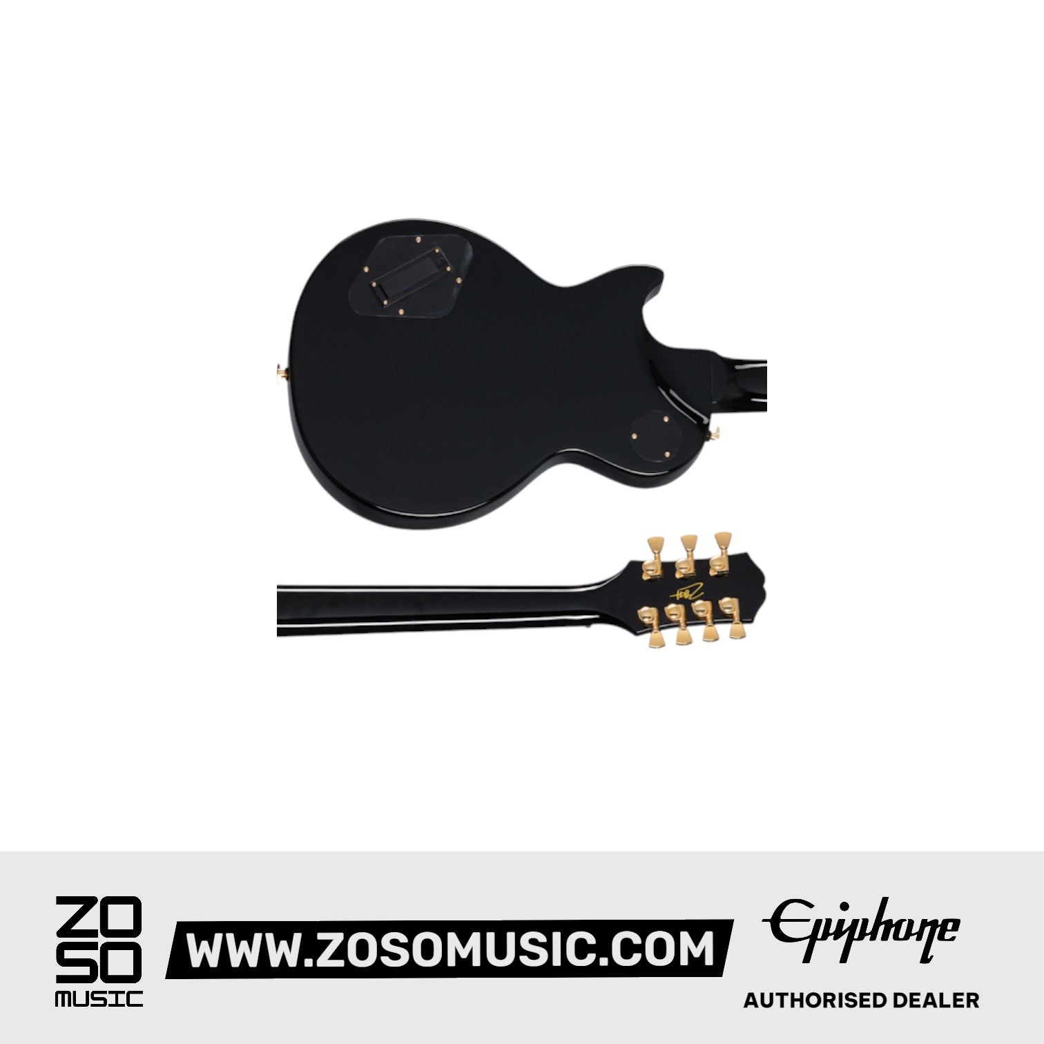 Epiphone EILPCMKH7EBGH3 Matt Heafy Origins Les Paul Custom 7-String (Incl. Hard Case) Ebony |  EPIPHONE |  ELECTRIC GUITAR |  Zoso Music