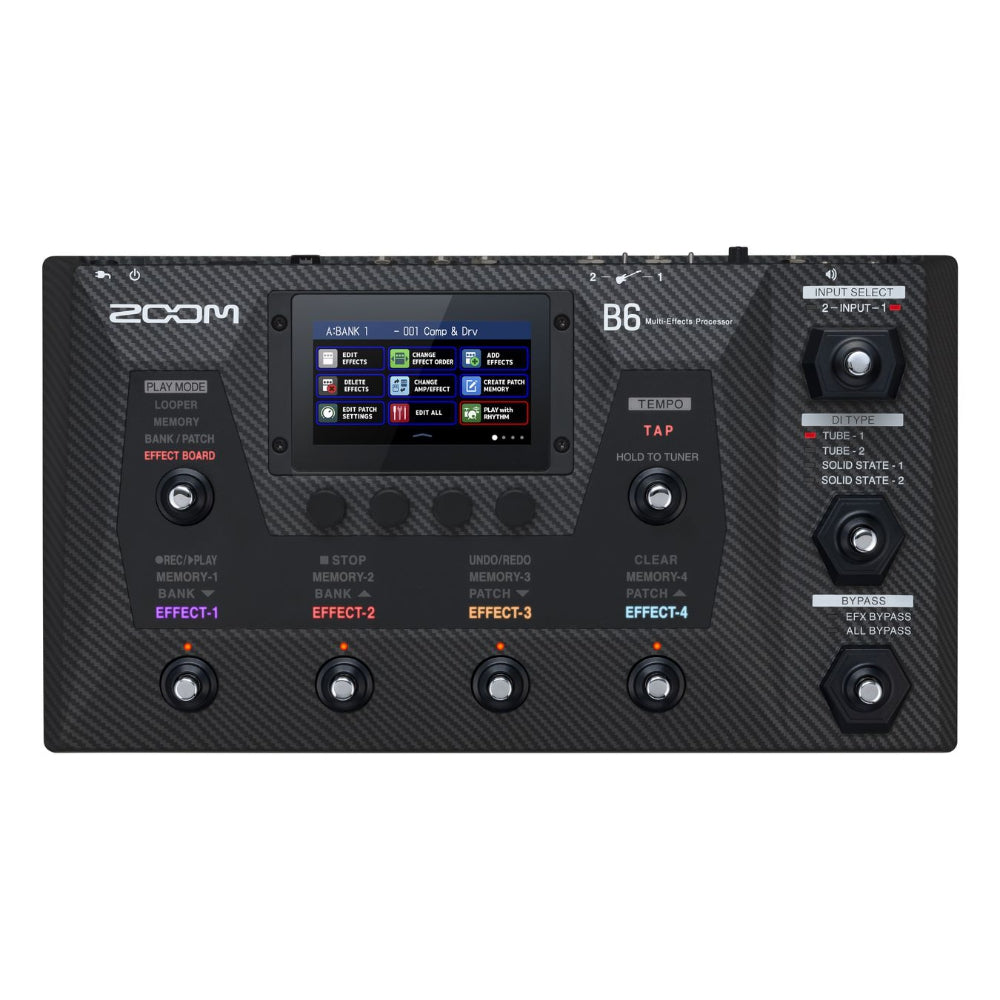 Zoom B6 Front View Zoso Music 