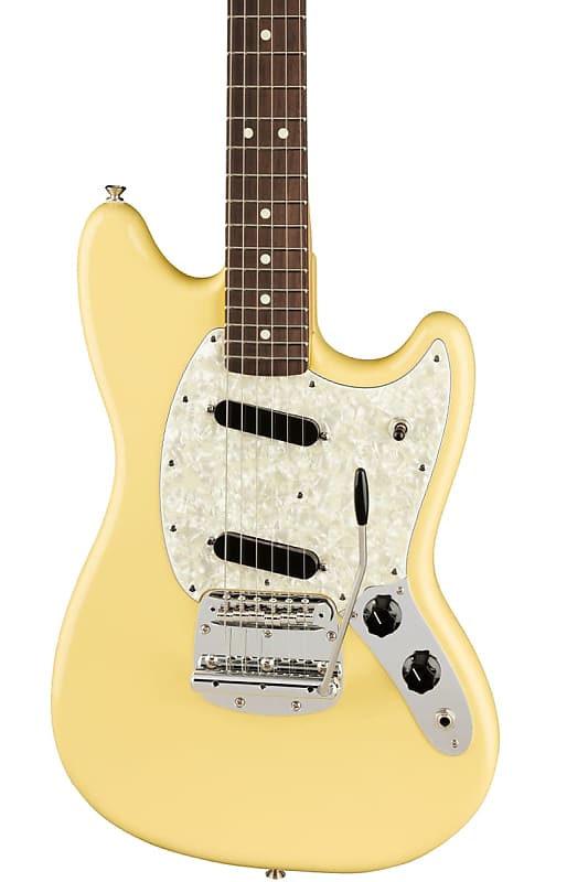 Fender American Performer Mustang Electric Guitar, RW FB, Vintage White