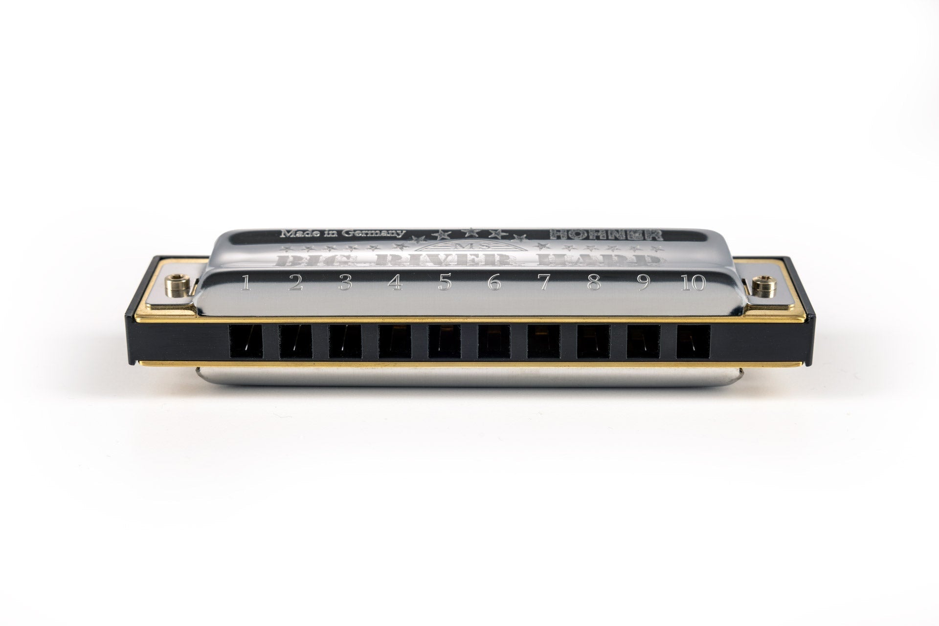 Hohner MS Series Big River Harp 10-Hole Diatonic Harmonica |  HOHNER |  HARMONICA |  Zoso Music