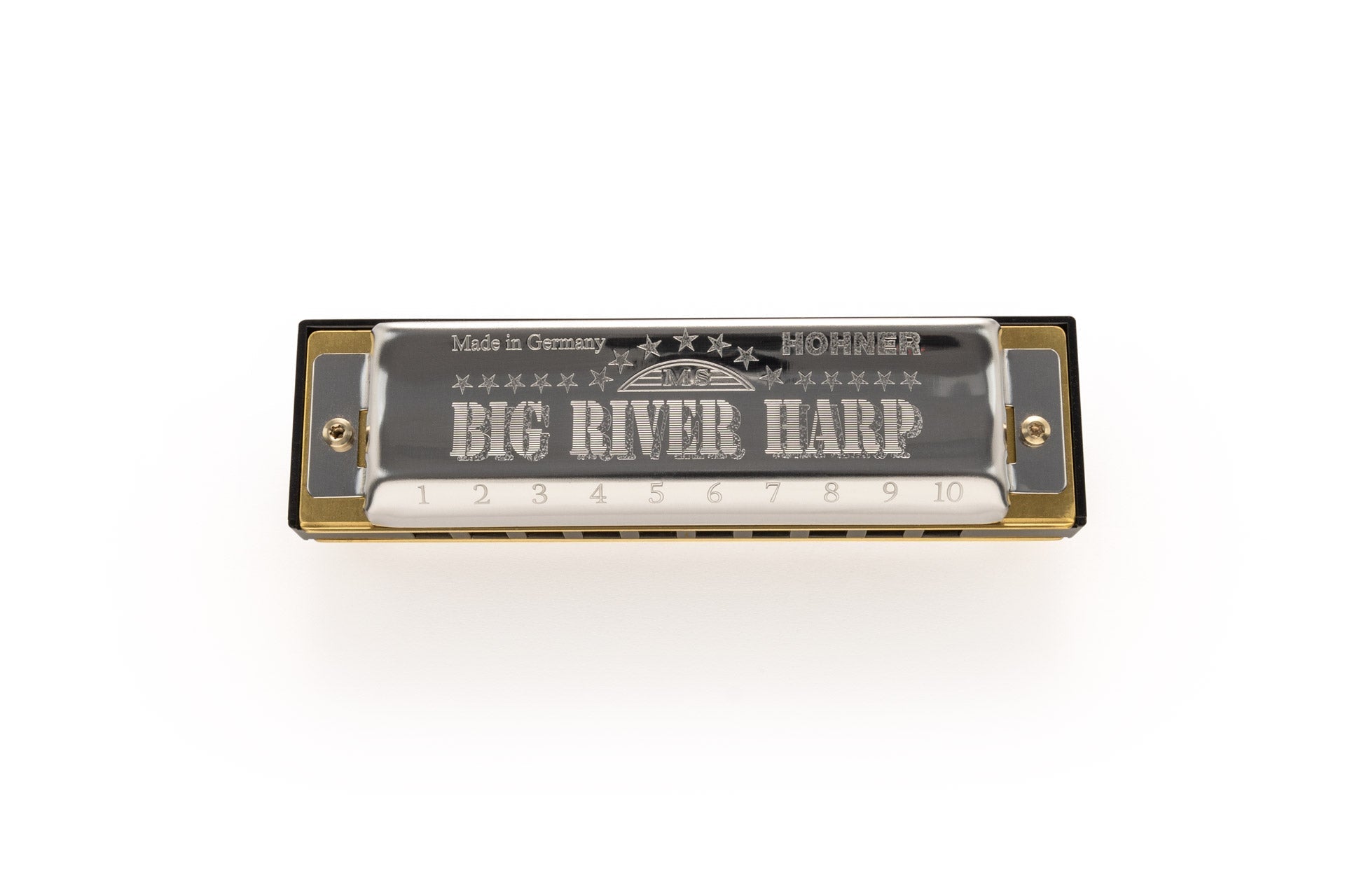Hohner MS Series Big River Harp 10-Hole Diatonic Harmonica |  HOHNER |  HARMONICA |  Zoso Music