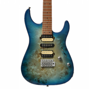 Bacchus Imperial24-bp-rsm/m Universe Series Roasted Maple Electric Guitar, Blue Burst With Bag |  BACCHUS |  ELECTRIC GUITAR |  Zoso Music