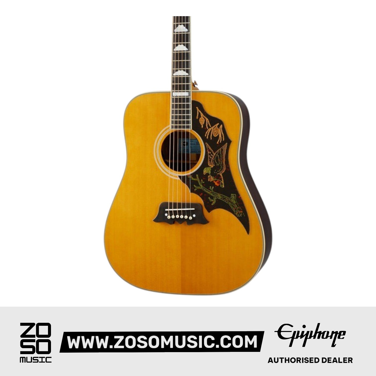 Epiphone EMTEANAGH1 Masterbilt Excellente Antique Natural Aged Gloss |  EPIPHONE |  ACOUSTIC GUITAR |  Zoso Music