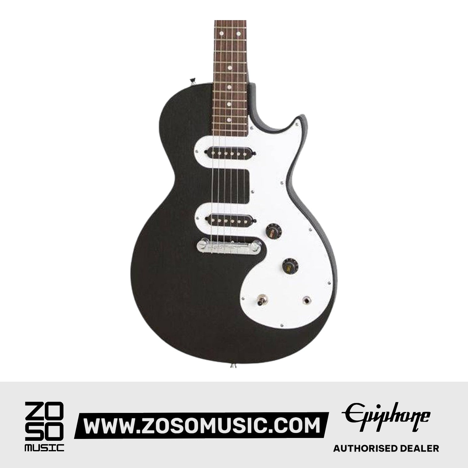 Epiphone ENOLEBCH1 Les Paul Melody Maker E1 Electric Guitar - Ebony | Zoso Music Sdn Bhd