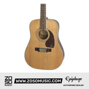 Epiphone EA2TNACH1 Songmaker DR-212 Acoustic Guitar - Natural |  EPIPHONE |  ACOUSTIC GUITAR |  Zoso Music