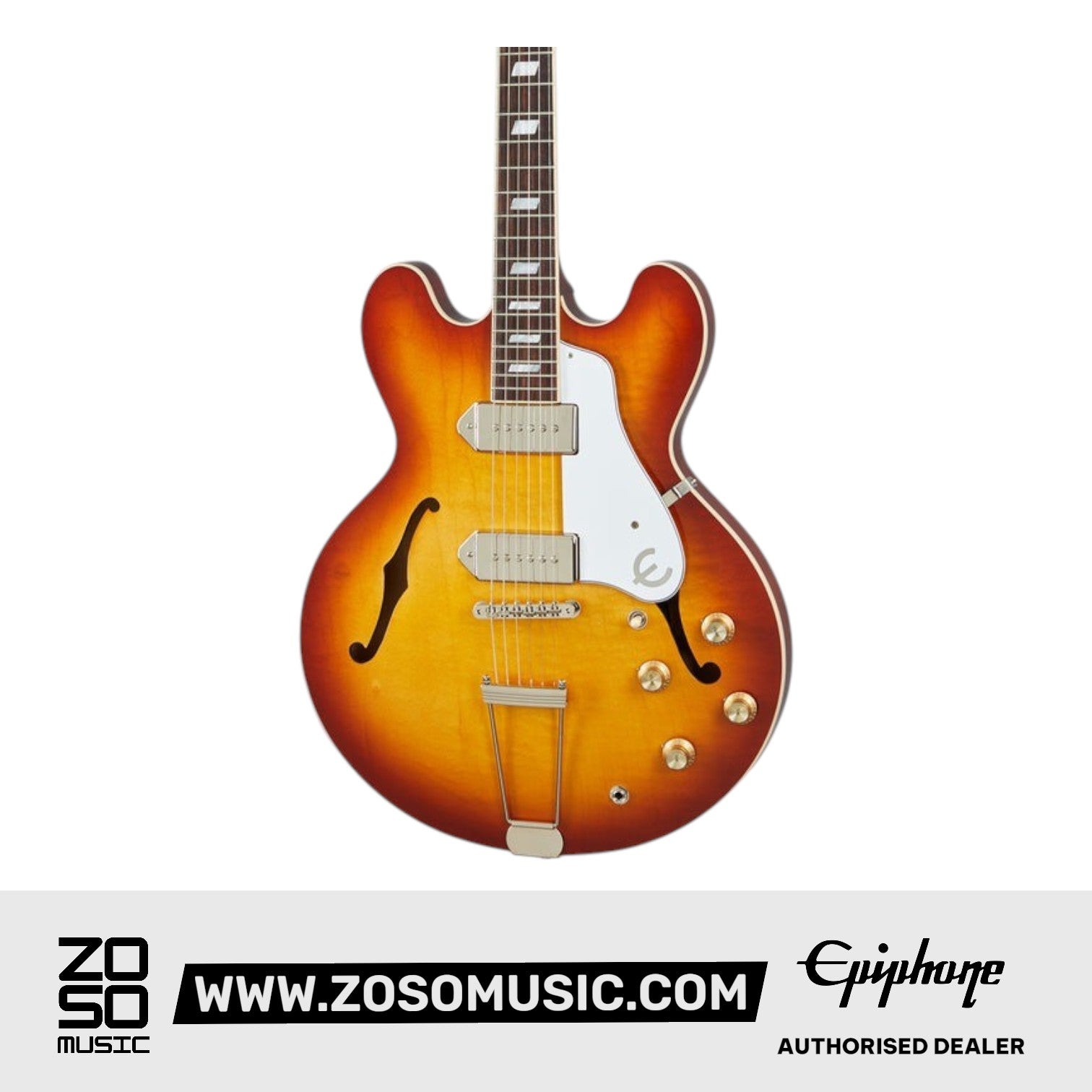 Epiphone ESECA00RTNH1 USA Casino  Hollowbody Electric Guitar - Royal Tan |  EPIPHONE |  ELECTRIC GUITAR |  Zoso Music