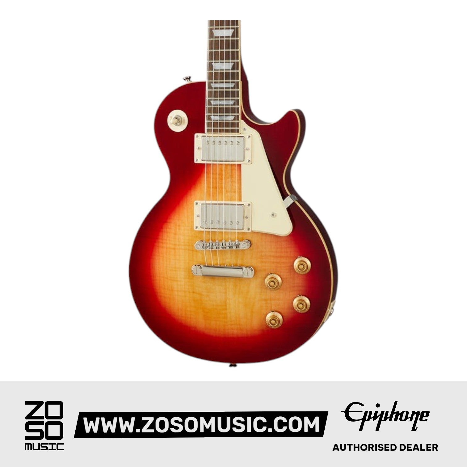 Epiphone EILS5HSNH1 Les Paul Standard 50s Electric Guitar - Heritage Cherry Sunburst (+ FREE Gator GBE-ELECT Gig Bag ) |  EPIPHONE |  ELECTRIC GUITAR |  Zoso Music
