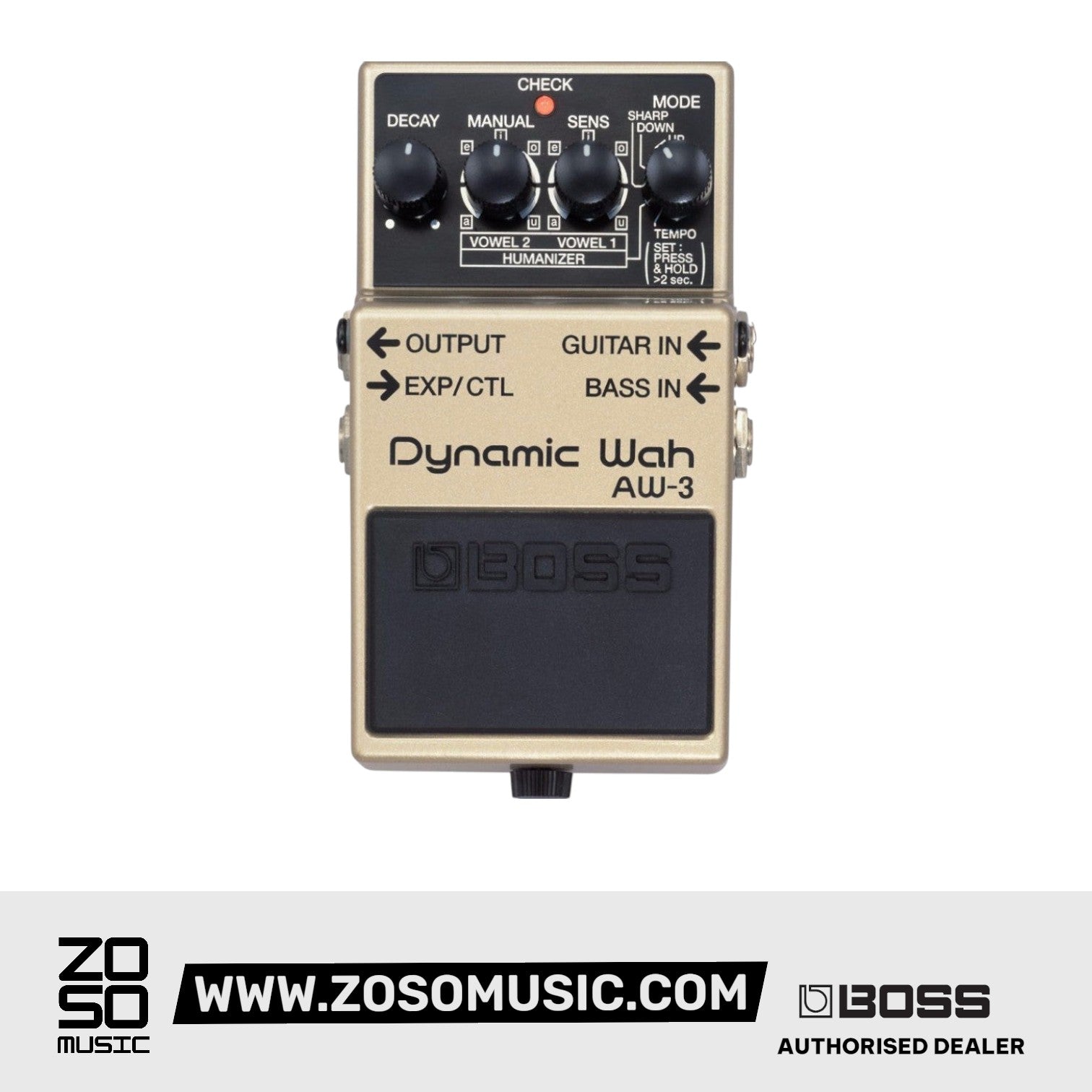 BOSS AW-3 DYNAMIC WAH PEDAL | BOSS , Zoso Music
