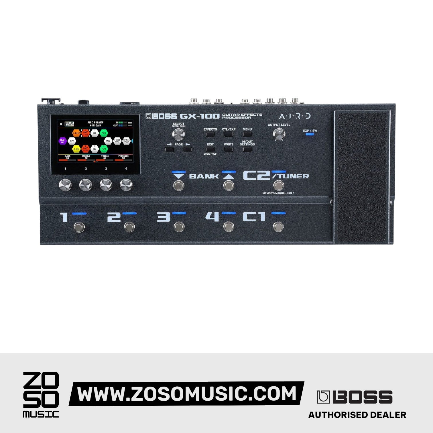 BOSS GX-100 GUITAR / BASS MULTI EFFECTS PEDAL with FREE BAG | BOSS , Zoso Music