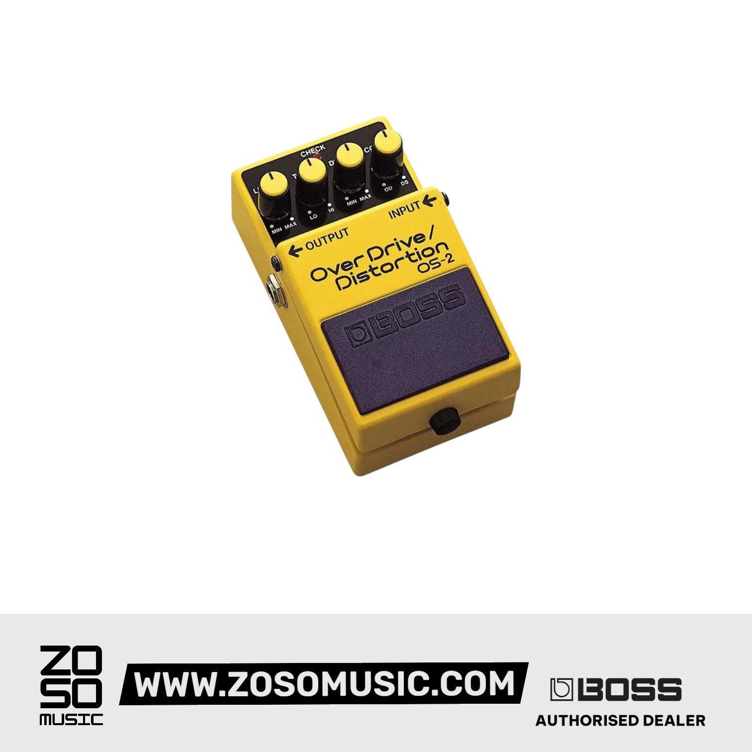 BOSS OS-2 OVERDRIVE/DISTORTION PEDAL (OS2) | BOSS , Zoso Music