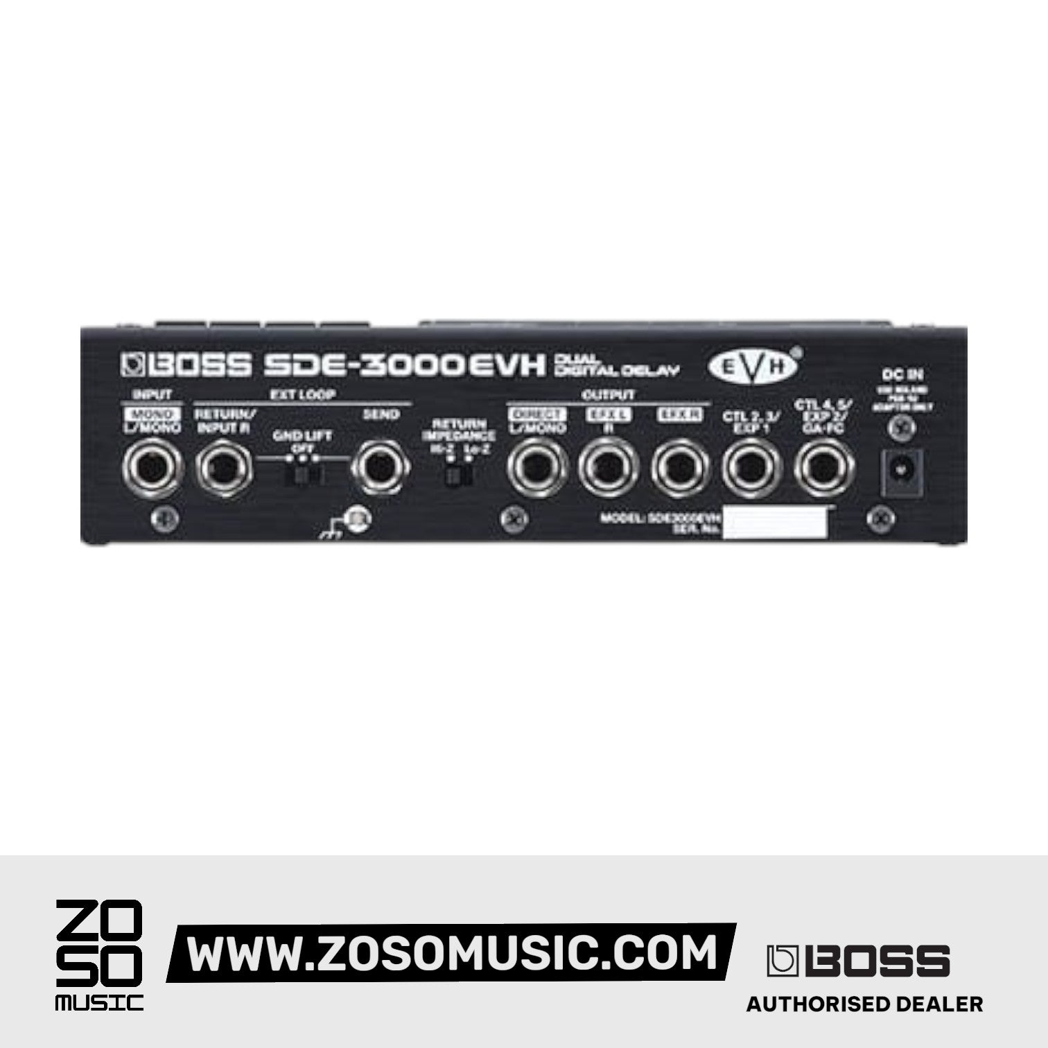 Boss SDE-3000EVH Dual Digital Delay Pedal |  BOSS |  EFFECTS |  Zoso Music