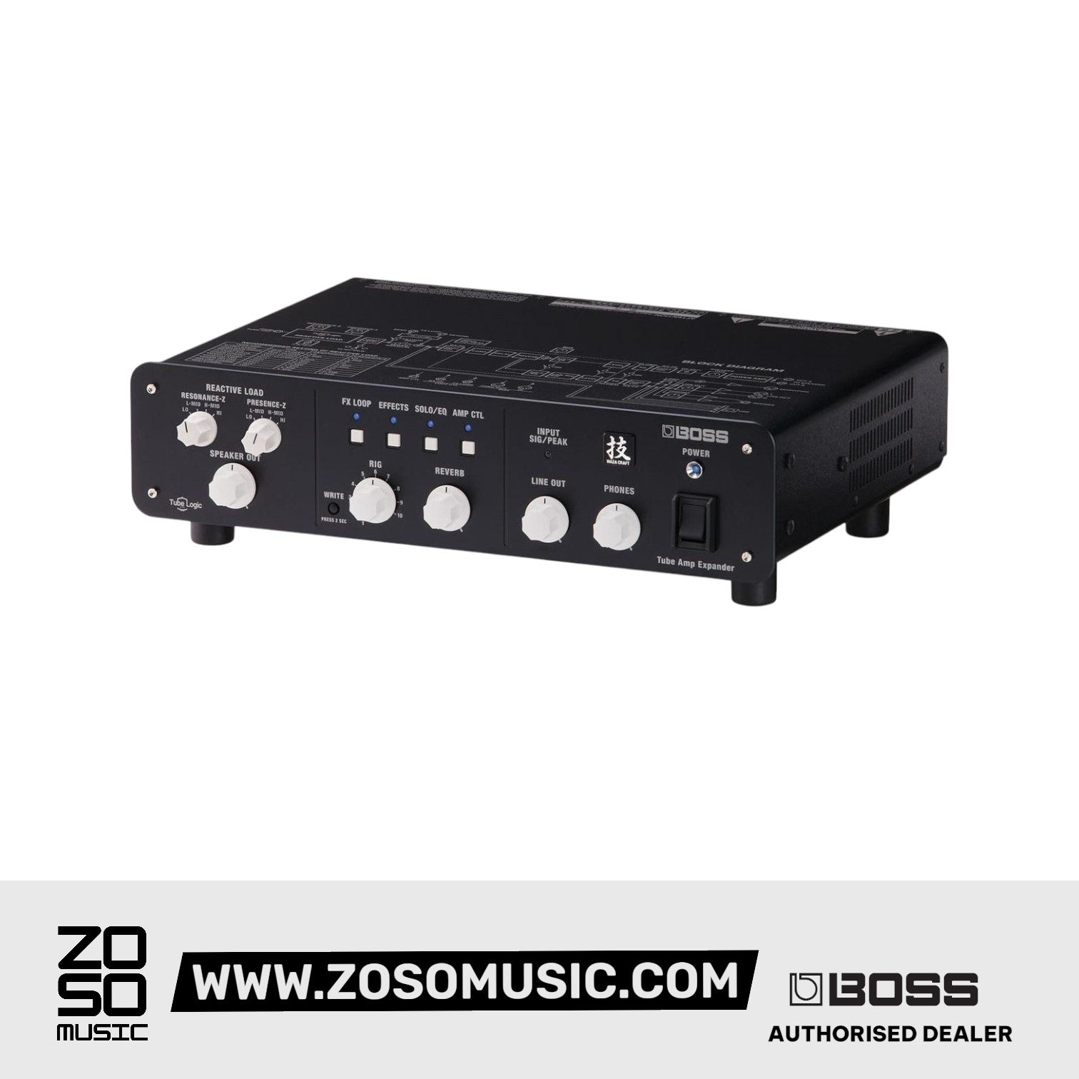 Boss WAZA Tube Amp Expander Amplifier Attenuator |  BOSS |  AMPLIFIER-ELECTRIC |  Zoso Music