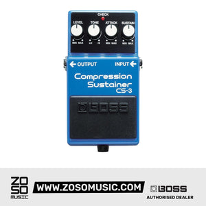 BOSS CS-3 COMPRESSION SUSTAINER PEDAL (CS3) | BOSS , Zoso Music