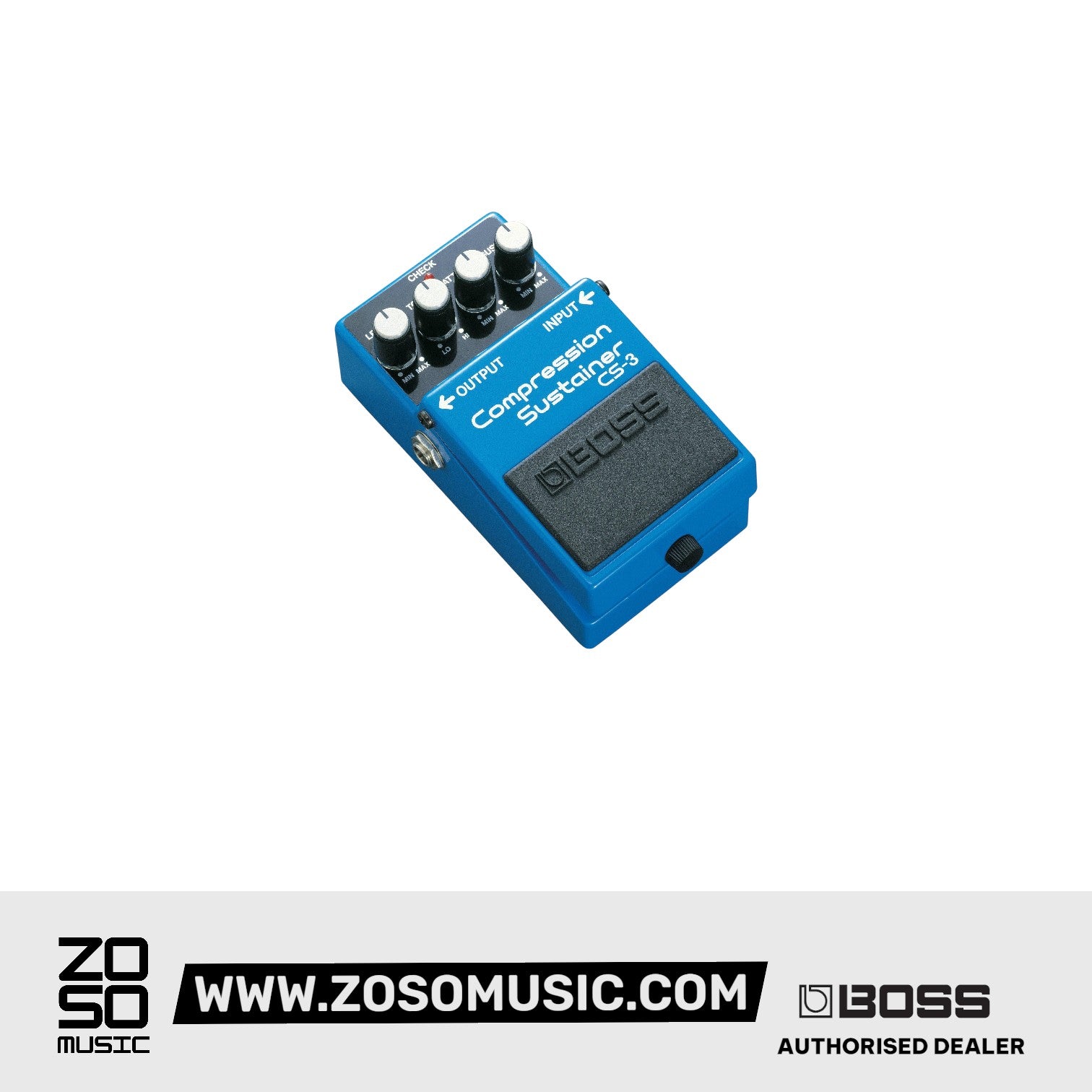 BOSS CS-3 COMPRESSION SUSTAINER PEDAL (CS3) | BOSS , Zoso Music