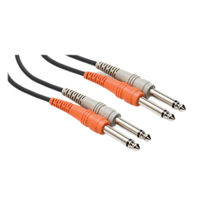 Hosa CPP204 Stereo Interconnect Dual 1/4 in TS to Same, 4m |  HOSA |  CABLES |  Zoso Music