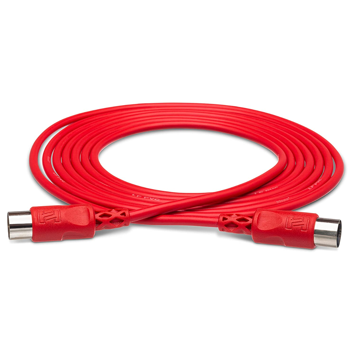 Hosa MID-310RD MIDI Cable, Red, 10ft