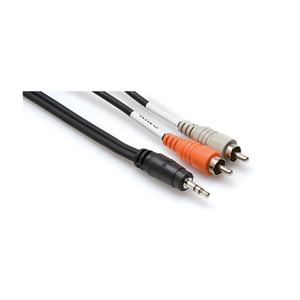 Hosa CMR-203 3.5mm TRS to Dual RCA Stereo Breakout, 3ft |  HOSA |  CABLES |  Zoso Music