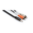 Hosa CMR-203 3.5mm TRS to Dual RCA Stereo Breakout, 3ft |  HOSA |  CABLES |  Zoso Music