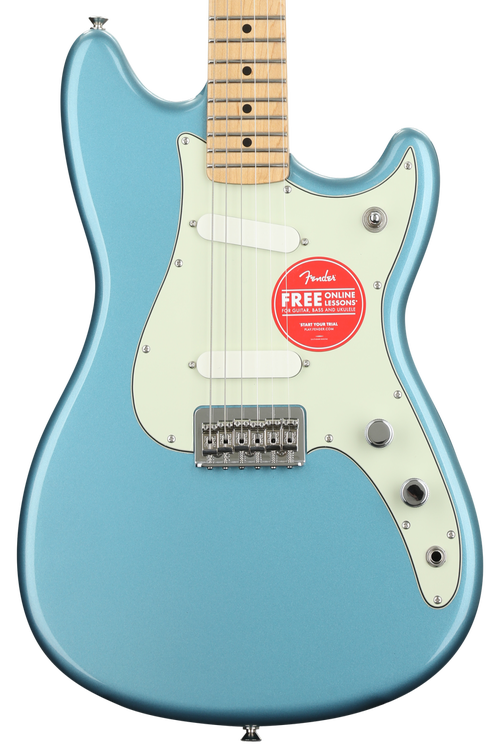 Fender Player Duo-Sonic Electric Guitar, Maple FB, Tidepool