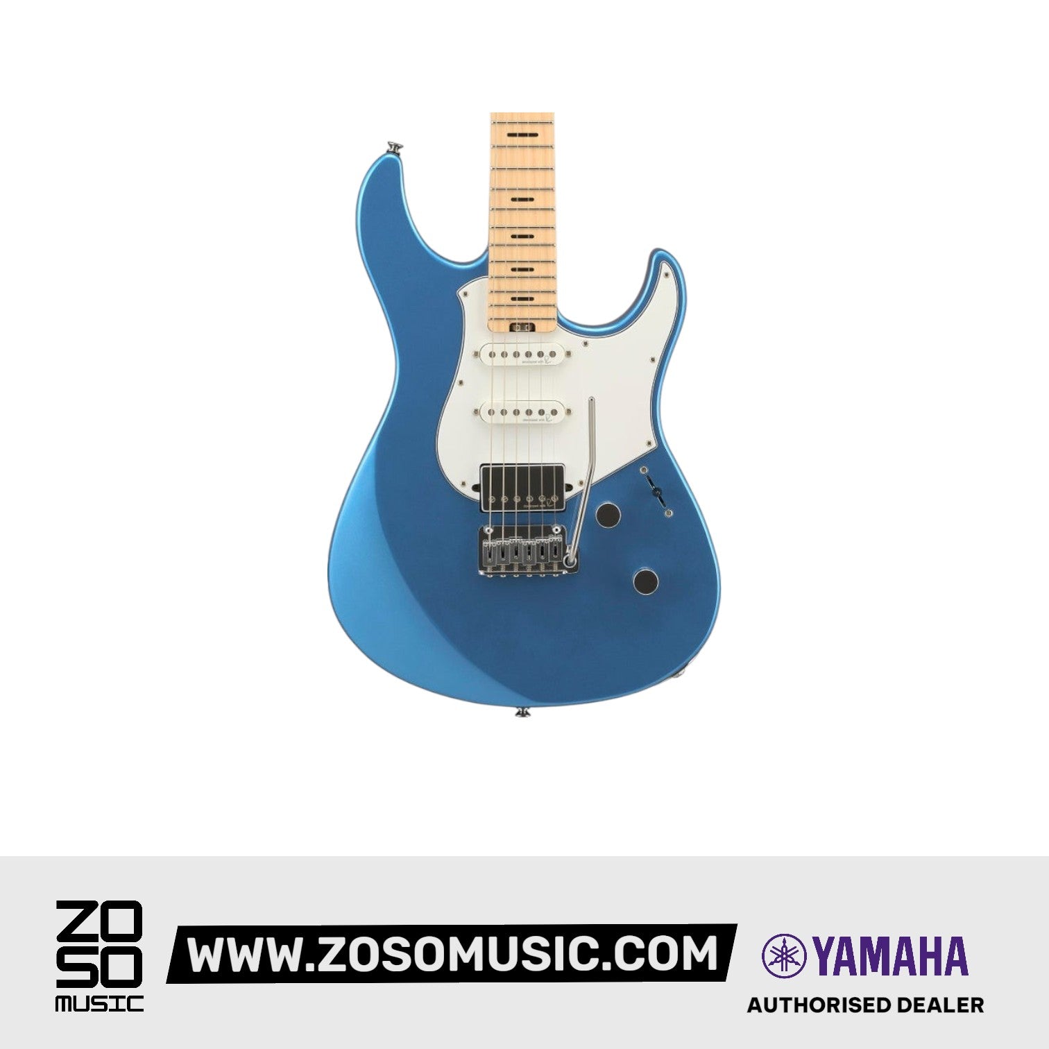 Yamaha PACS+12M Pacifica Standard Plus Electric Guitar, Maple Fingerboard - Sparkle Blue | Zoso Music Sdn Bhd