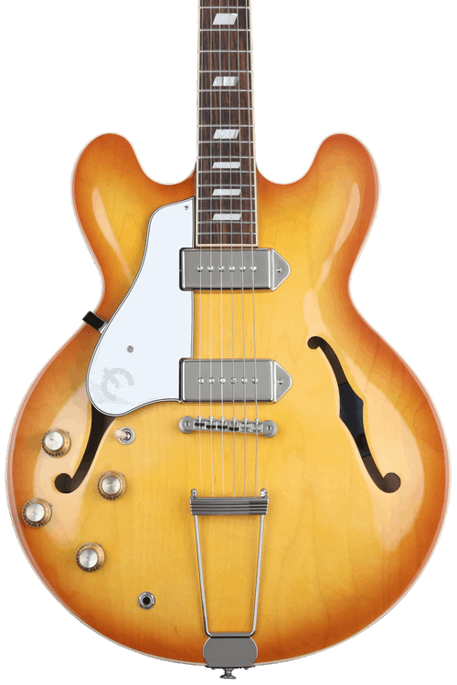 Epiphone ESECA00LRTNH1 USA Casino Archtop Hollowbody Electric Guitar (Left-handed) Royal Tan