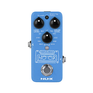 NUX HOOK NDL-3 Drum & Loop Mini Looper Electric Guitar Pedal | Zoso Music Sdn Bhd