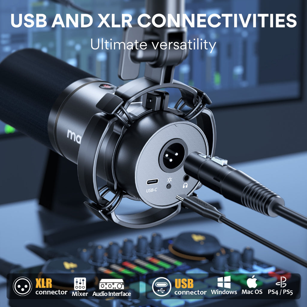 Maono PD200X Podcast Dynamic Microphone USB/XLR Dual Mode |  MAONO |  MICROPHONE |  Zoso Music