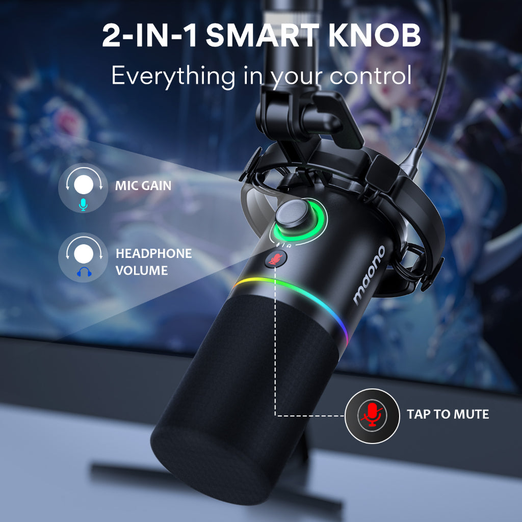 Maono PD200X Podcast Dynamic Microphone USB/XLR Dual Mode |  MAONO |  MICROPHONE |  Zoso Music