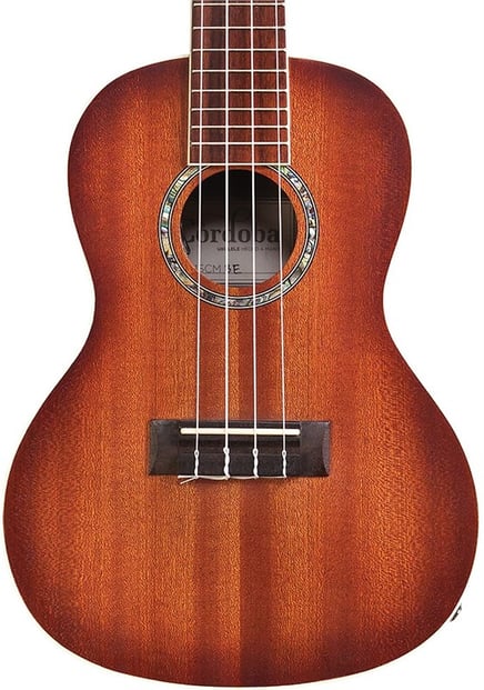 Cordoba 15CM-E Sunburst Concert Ukulele - Mahogany Top, Mahagony Back & Sides with Pickup (15CME)
