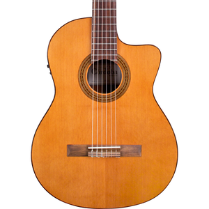 Cordoba C5-CE Cedar - Solid Canadian Cedar Top, Mahogany Back & Sides with Pickup (C5CE), Mid Range Electric-Classical Guitar |  CORDOBA |  CLASSICAL GUITAR |  Zoso Music