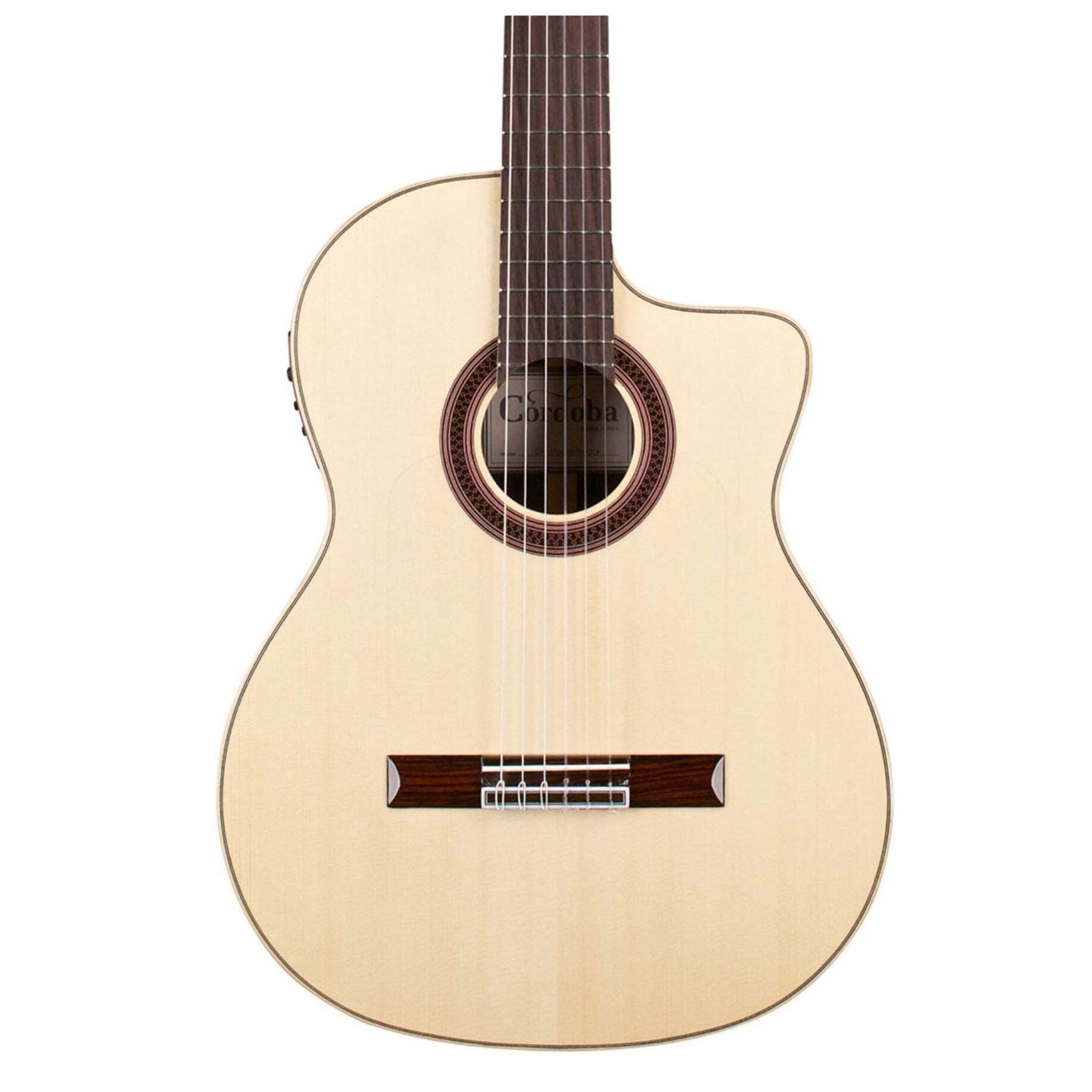 Cordoba GK Studio Negra Classical Guitar - Solid European Spruce Top, Rosewood Back & Sides with Pickup - Natural