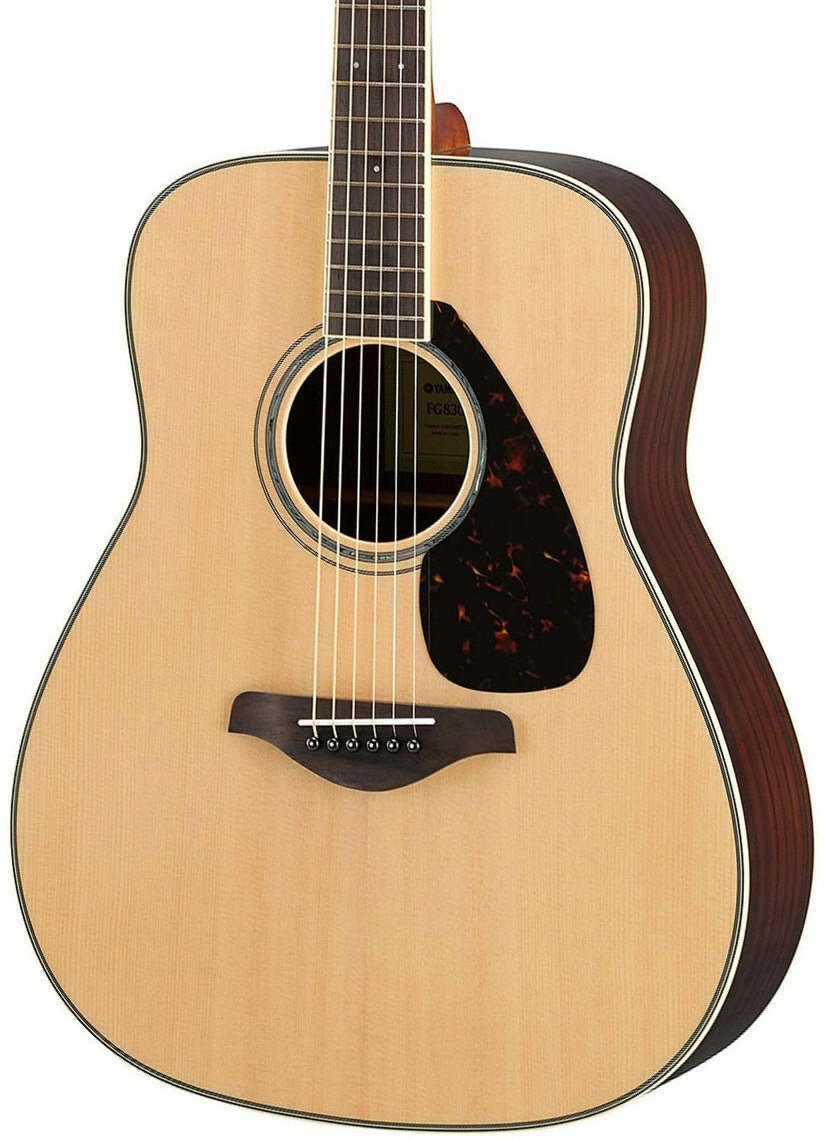 Yamaha FG830 Dreadnought Acoustic Guitar - Natural (FG-830) | Zoso Music Sdn Bhd