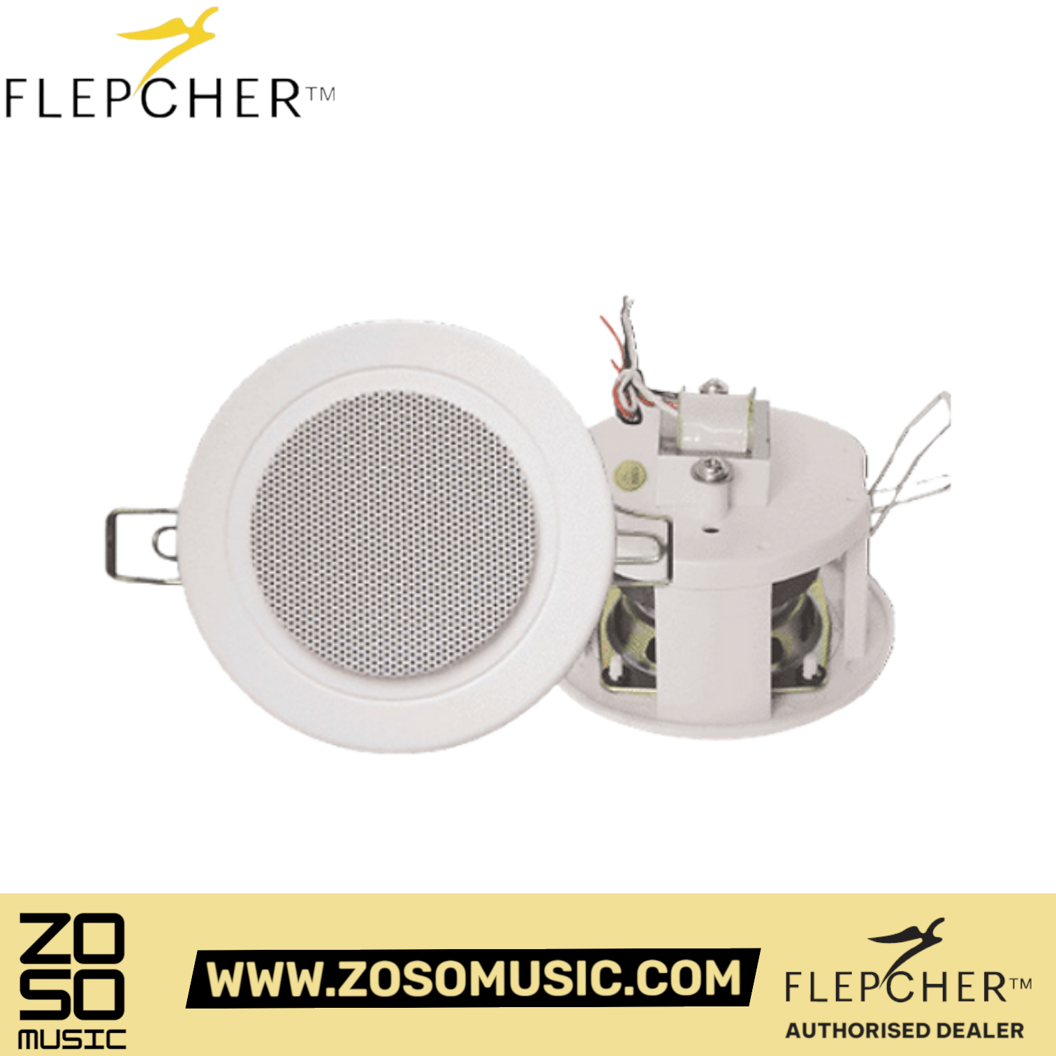 Flepcher CS 0611 2.5" 6/3W Ceiling Speaker | Zoso Music Sdn Bhd