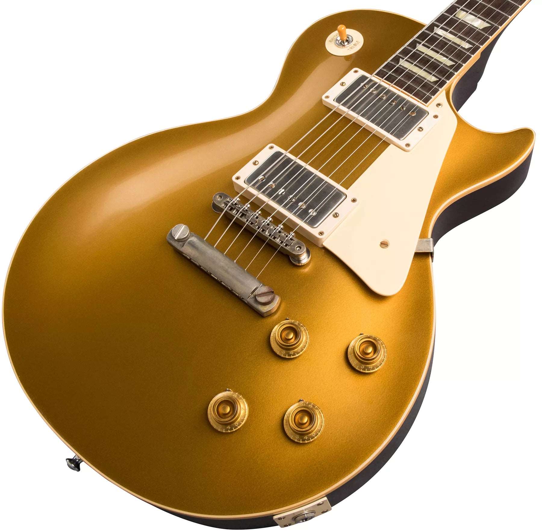 Gibson 1957 Les Paul Goldtop Darkback Reissue VOS Electric Guitar, Double Gold (LPR57VODBDGNH1