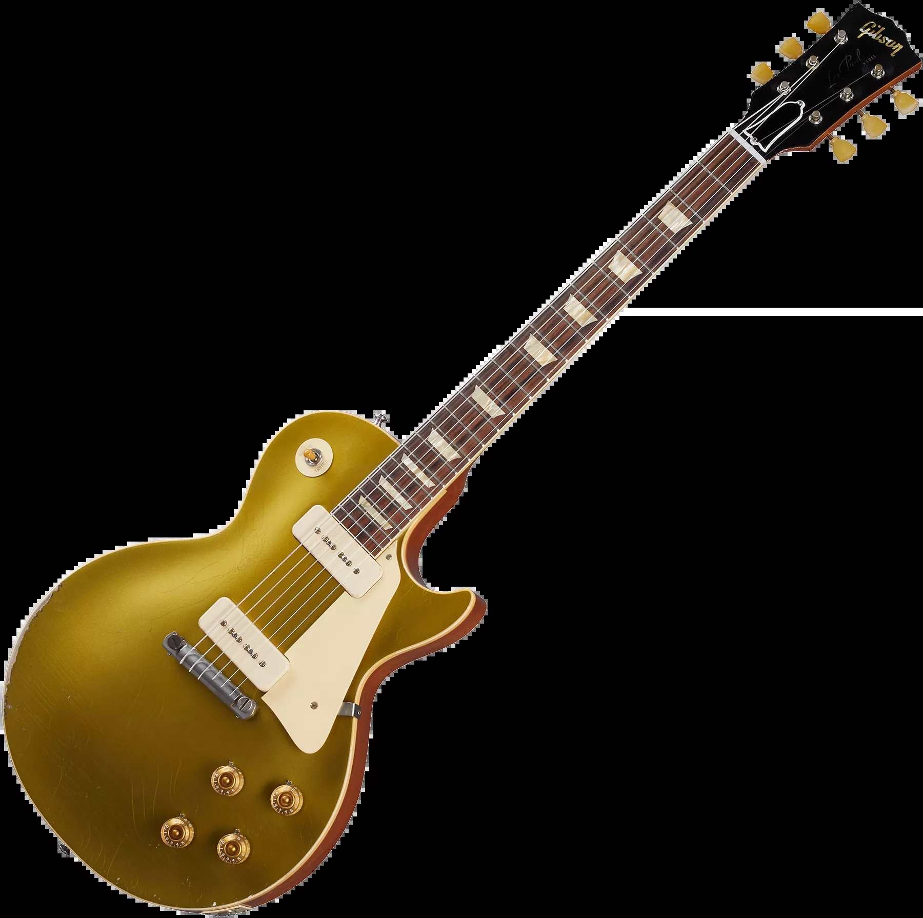 Gibson 1954 Les Paul Goldtop Reissue Heavy Aged  Electric Guitar, Double Gold (LPR54HADGNH1)