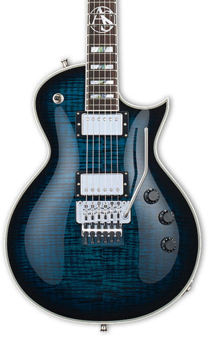 ESP Alexi Skolnick FR EC Series Flamed Maple - Black Aqua Sunburst |  ESP |  ELECTRIC GUITAR |  Zoso Music