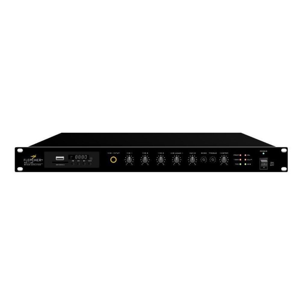 Flepcher MA-1120MKII/MA-1240MKII Mixer amplifier with MP3/Tuner/Bluetooth & Euro Block Connector | Zoso Music Sdn Bhd