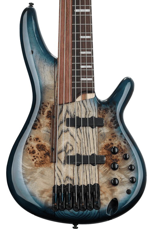 Ibanez Bass Workshop SRAS7 Ashula 7-string Bass Guitar - Cosmic Blue Starburst | Zoso Music Sdn Bhd