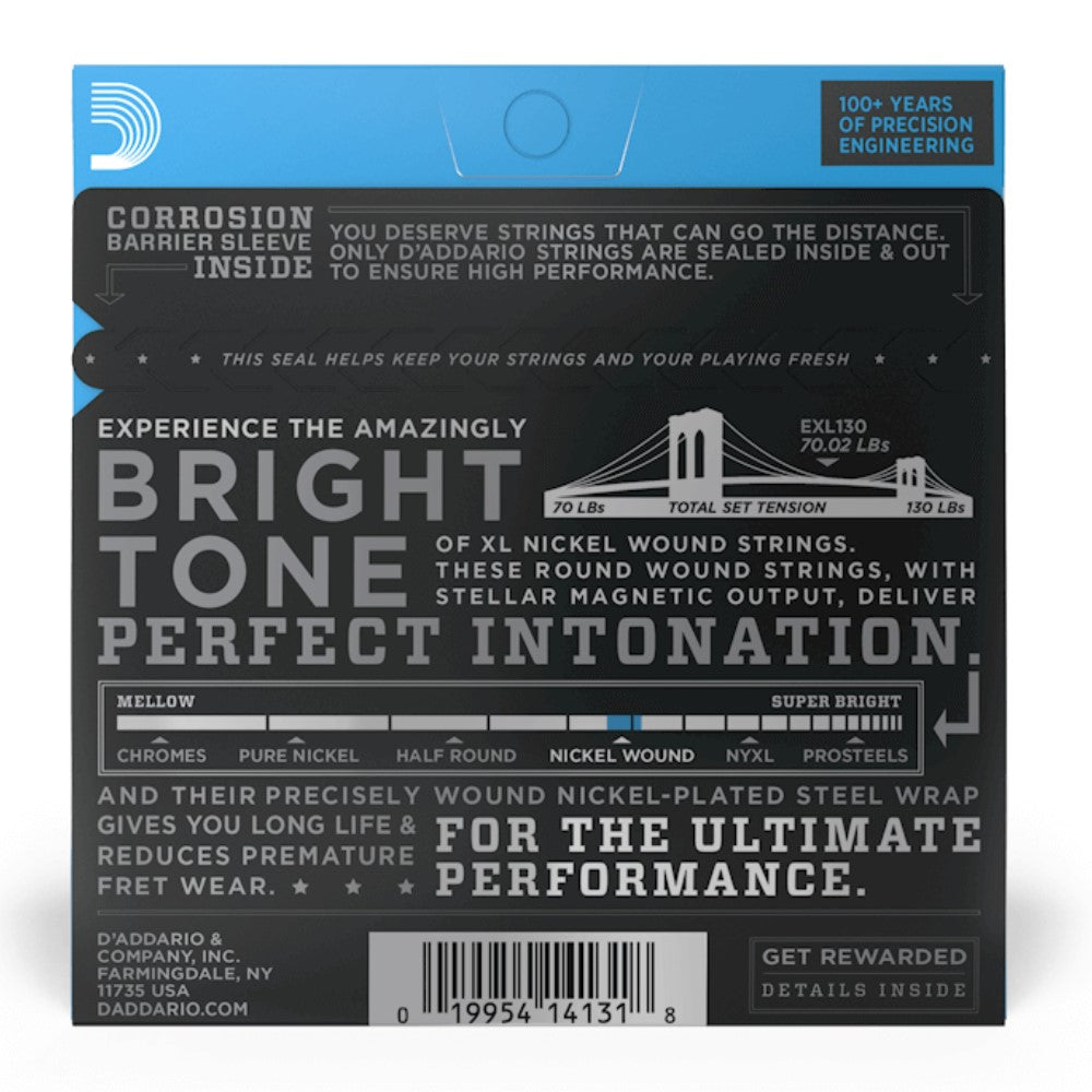 D’addario Exl130 Xl Nickel Wound Electric Guitar Strings, Extra Super Light, 8-38 Gauge |  D'ADDARIO |  STRINGS-BASS GUITAR |  Zoso Music