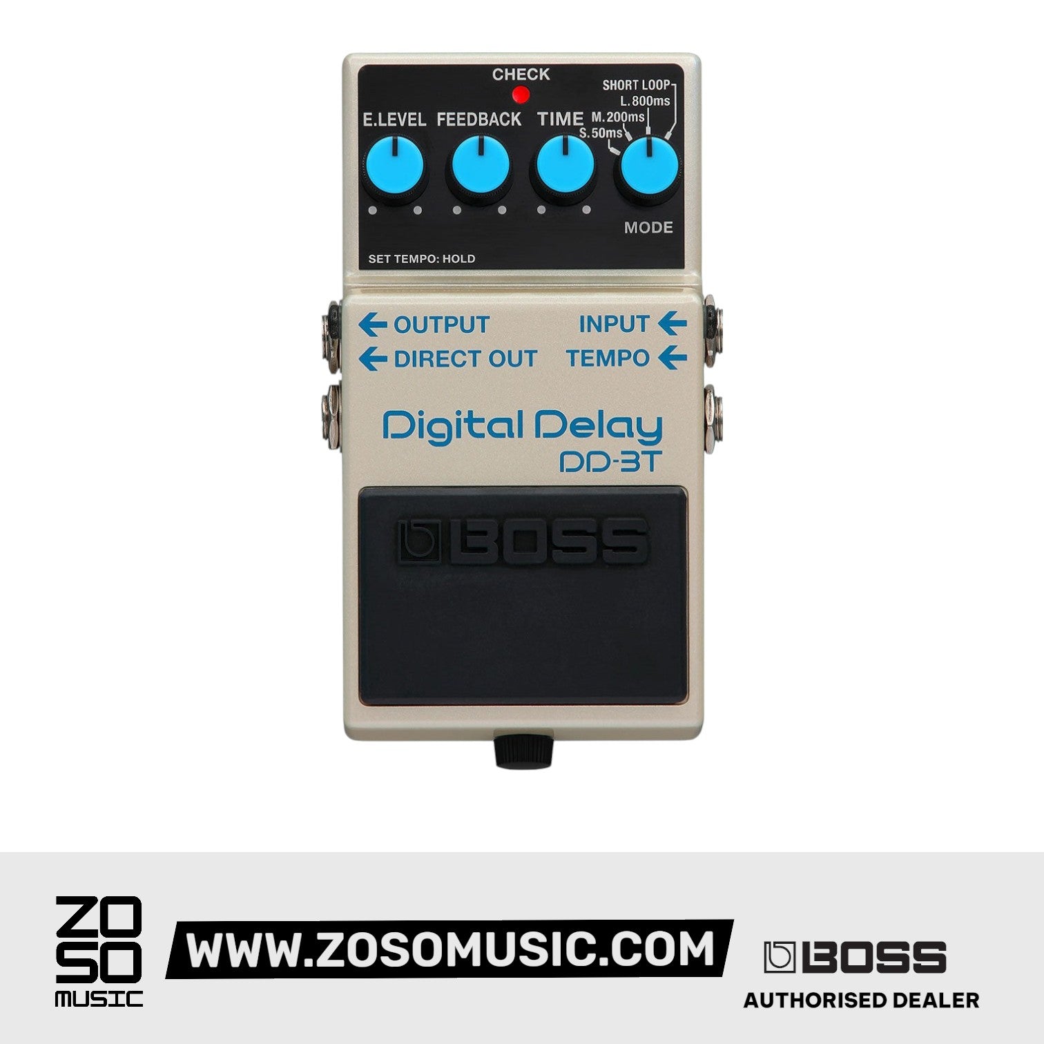 BOSS DD-3T DIGITAL DELAY PEDAL (DD3T) | BOSS , Zoso Music