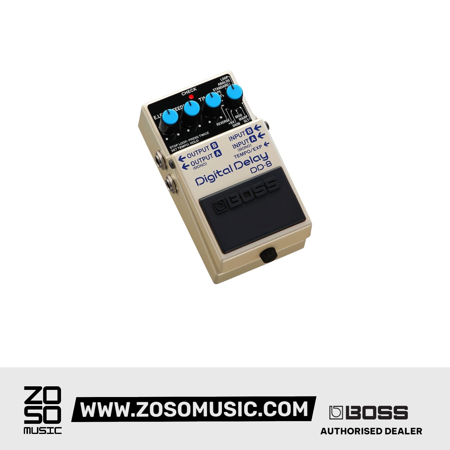 BOSS DD-8 DIGITAL DELAY PEDAL (DD8) | BOSS , Zoso Music