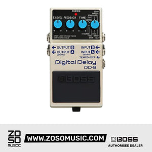 BOSS DD-8 DIGITAL DELAY PEDAL (DD8) | BOSS , Zoso Music